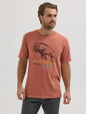 Men's Buffalo Workwear Graphic T-Shirt Redwood