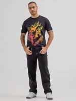 Wrangler® x Hot Wheels™ Men's Flaming Bronco T-Shirt Black Beauty