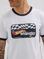 Wrangler® x Hot Wheels™ Men's Logo Ringer T-Shirt Bright White