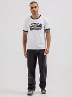 Wrangler® x Hot Wheels™ Men's Logo Ringer T-Shirt Bright White