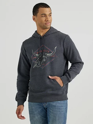 Men's Steerhead Pullover Hoodie Washed Black