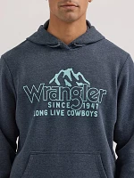 Men's Wrangler Mountain Crest Pullover Hoodie Dark Sapphire