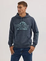 Men's Wrangler Mountain Crest Pullover Hoodie Dark Sapphire