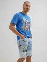 Wrangler® x Hot Wheels™ Upcycled Denim Short Blue