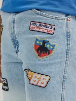 Wrangler® x Hot Wheels™ Upcycled Denim Short Blue