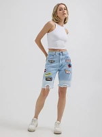 Wrangler® x Hot Wheels™ Upcycled Denim Short Blue