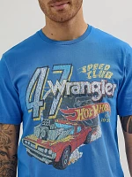 Wrangler® x Hot Wheels™ Men's Speed Club T-Shirt Nebulasblu