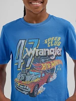 Wrangler® x Hot Wheels™ Boy's Speed Club T-Shirt Blue