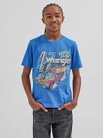 Wrangler® x Hot Wheels™ Boy's Speed Club T-Shirt Blue