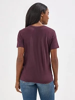 Women's Wrangler Rope Logo Reg Fit Tee Fudge