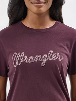 Women's Wrangler Rope Logo Reg Fit Tee Fudge