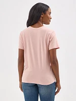 Women's Wrangler Nostalgia Logo Regular Fit Tee Misty Rose