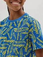 Wrangler® x Hot Wheels™ Boy's Logo T-Shirt Blue