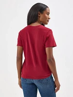 Women's Wrangler Rope Logo Reg Fit Tee Biking Red