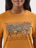 Women's Wrangler Southwestern Graphic Regular Fit Tee Grounded Brown