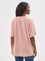 Women's Wrangler Western Graphic Oversized Tee Misty Rose