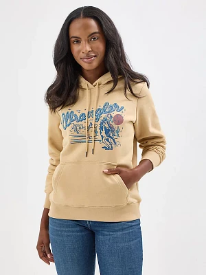 Women's Wrangler Western Graphic Hoodie Croissant