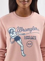 Women's Wrangler Crew Pullover Misty Rose