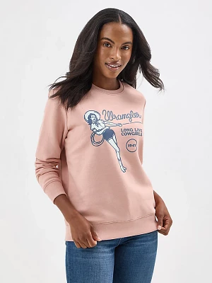 Women's Wrangler Crew Pullover Misty Rose