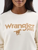 Women's Wrangler Crew Pullover Whisper White