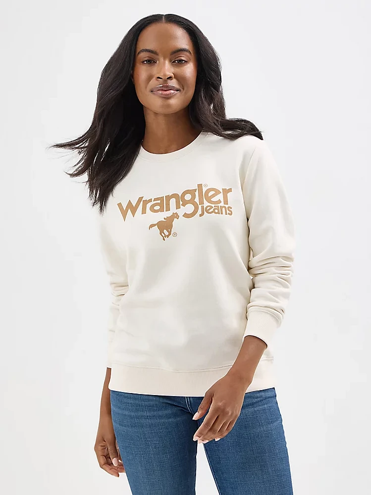 Women's Wrangler Crew Pullover Whisper White