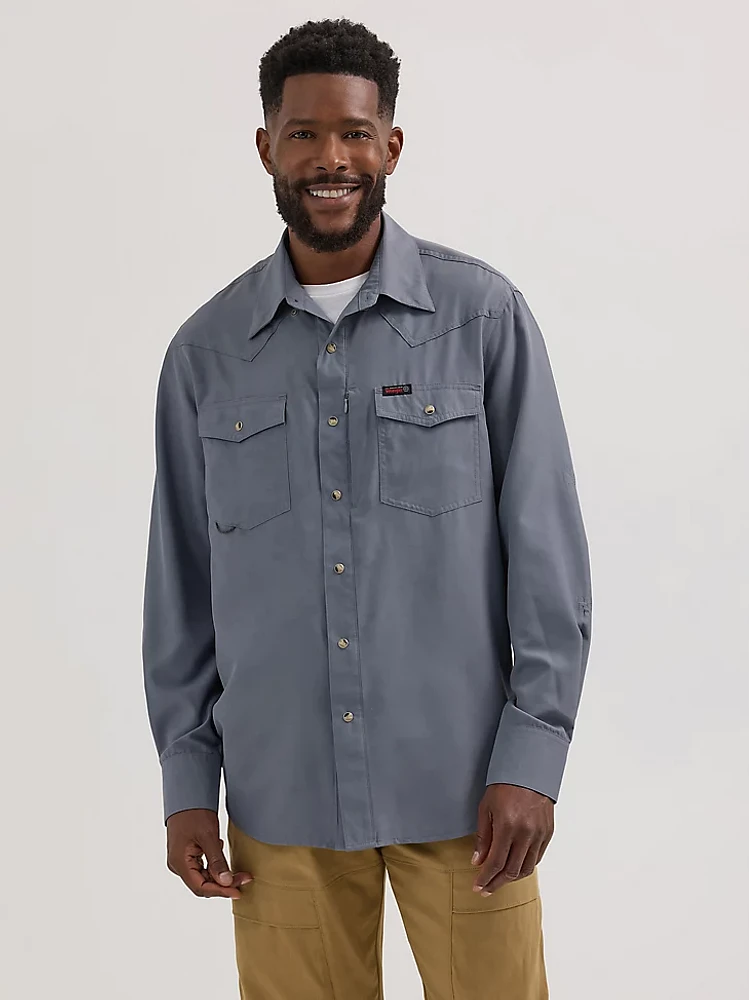 Wrangler ATG™ Men's Western Angler Shirt Quiet Shade