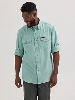 Wrangler ATG™ Men's Western Angler Shirt Grey Mist