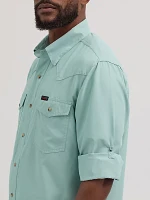 Wrangler ATG™ Men's Western Angler Shirt Grey Mist