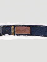 Denim Sherpa Dog Collar in Dark Blue