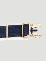 Denim Sherpa Dog Collar in Dark Blue