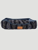 Cuddler Rectangle Pet Bed:Blue Multi:M