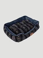 Cuddler Rectangle Pet Bed:Blue Multi:L