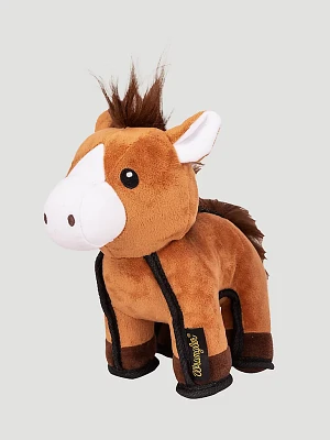 Horse Plush Dog Toy:Brown:One Size