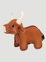 Cow Plush Dog Toy:Brown:One Size