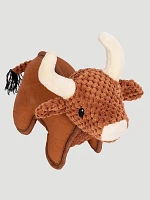 Cow Plush Dog Toy:Brown:One Size