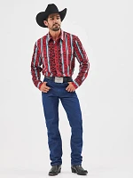 Men's Checotah® Long Sleeve Western Snap Printed Shirt Sonoran Red