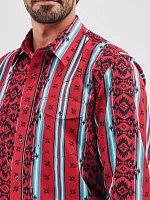 Men's Checotah® Long Sleeve Western Snap Printed Shirt Sonoran Red