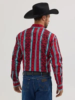 Men's Checotah® Long Sleeve Western Snap Printed Shirt Sonoran Red