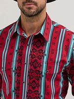 Men's Checotah® Long Sleeve Western Snap Printed Shirt Sonoran Red