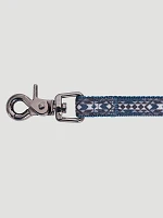 Geo Print Dog Leash:Blue Multi:XS/S