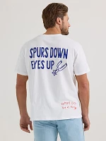 Wrangler x Diamond Cross Spurs Down Eyes Up Tee Bright White