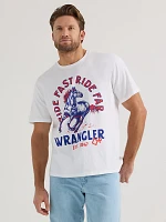 Wrangler x Diamond Cross Spurs Down Eyes Up Tee Bright White