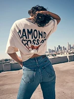 Wrangler x Diamond Cross Giddy Up Tee Marshmallow