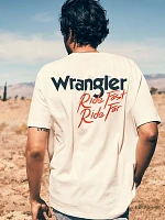 Wrangler x Diamond Cross Ride Fast Tee Marshmallow