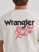 Wrangler x Diamond Cross Ride Fast Tee Marshmallow