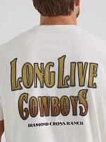 Wrangler x Diamond Cross Long Live Cowboys Tee Marshmallow