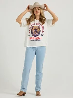 Wrangler x Diamond Cross Keep the West Wild Tee Marshmallow