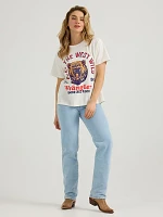 Wrangler x Diamond Cross Keep the West Wild Tee Marshmallow