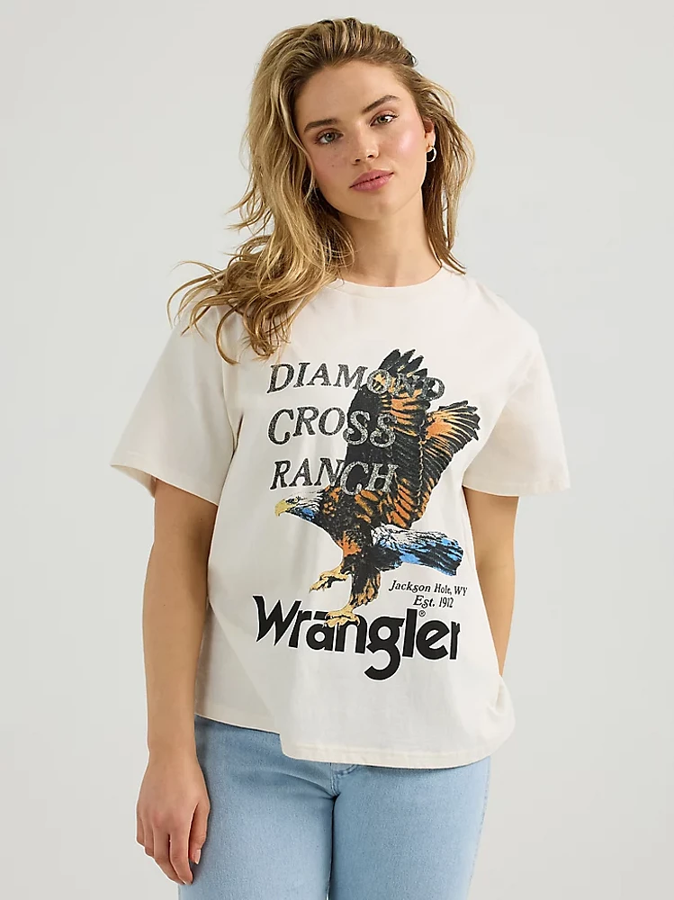 Wrangler x Diamond Cross Soar Golden Tee Marshmallow