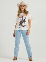 Wrangler x Diamond Cross Not My First Rodeo Tee Marshmallow